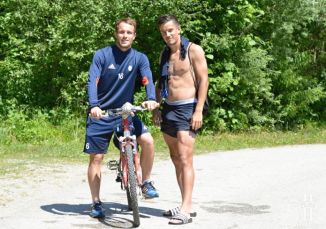 Fotbalový trénink si zpestřili cyklistickou vyjížďkou (26.6.2019)
